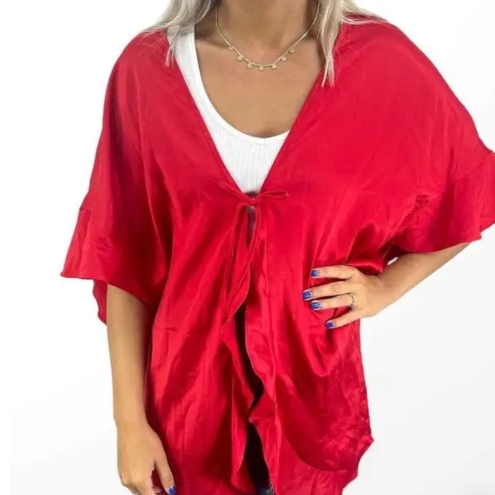 Victoria’s Secret Love satin kimono robe o/s